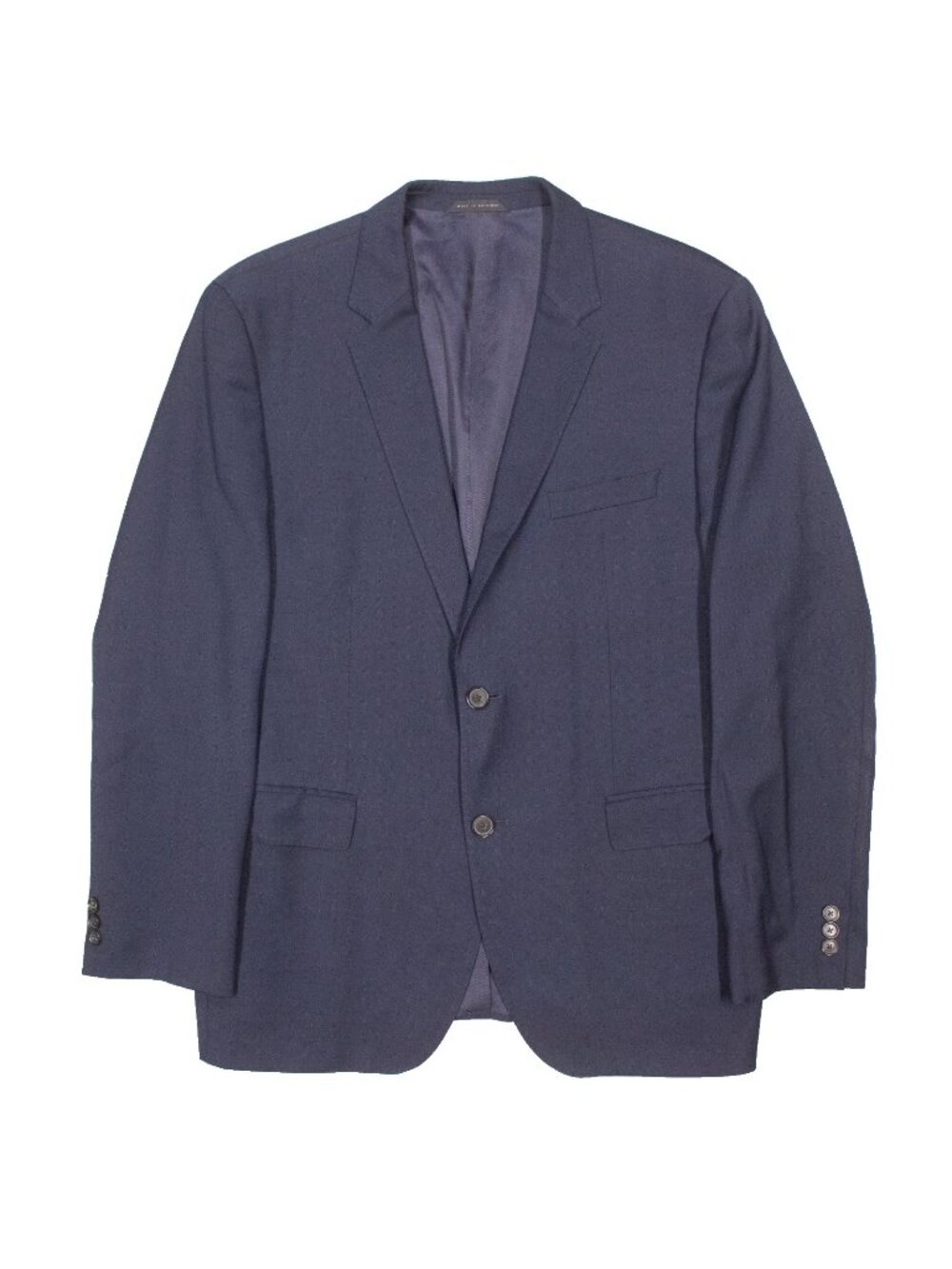 Hugo Boss Blazer Columbo Wool Sport Coat Italy Blue Textured "The James" 44R